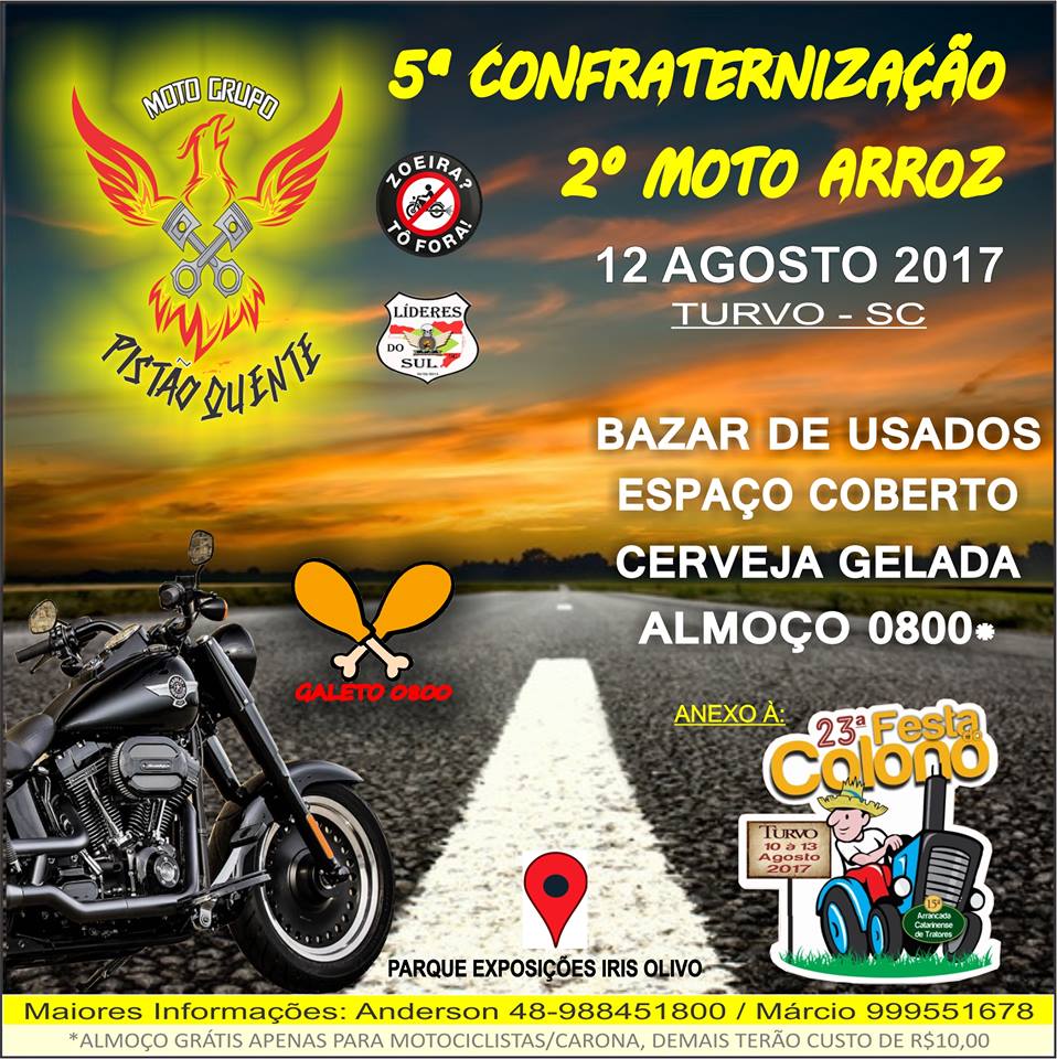 5º Confraternização Moto Grupo Pistão Quente - 2017